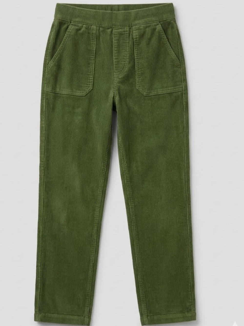 Boden Olive Green Unisex Kids Corduroy Pull-On Pants - school - pockets- holiday